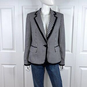 KASPER houndstooth blazer women's size 12